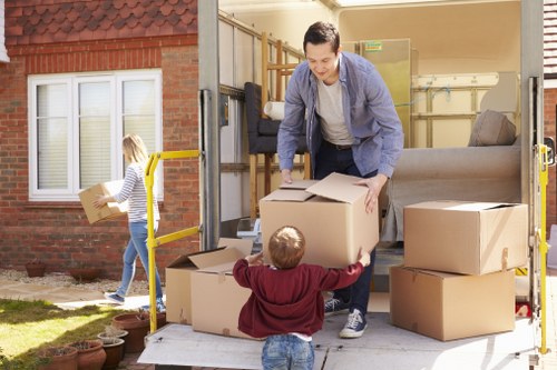Organized inventory and office supplies stored in Sudbury business storage
