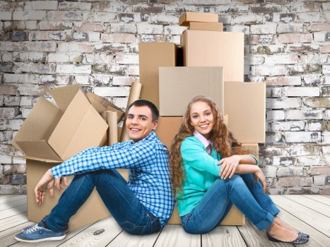 Furniture and fragile items being loaded safely for flat removals in Sudbury