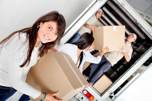 Prepared sofas and tables stored securely in Sudbury