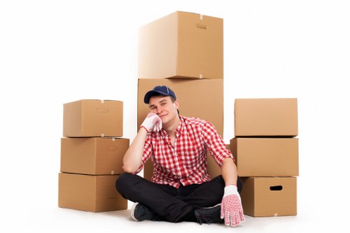 Business inventory stored in a mobile self storage unit